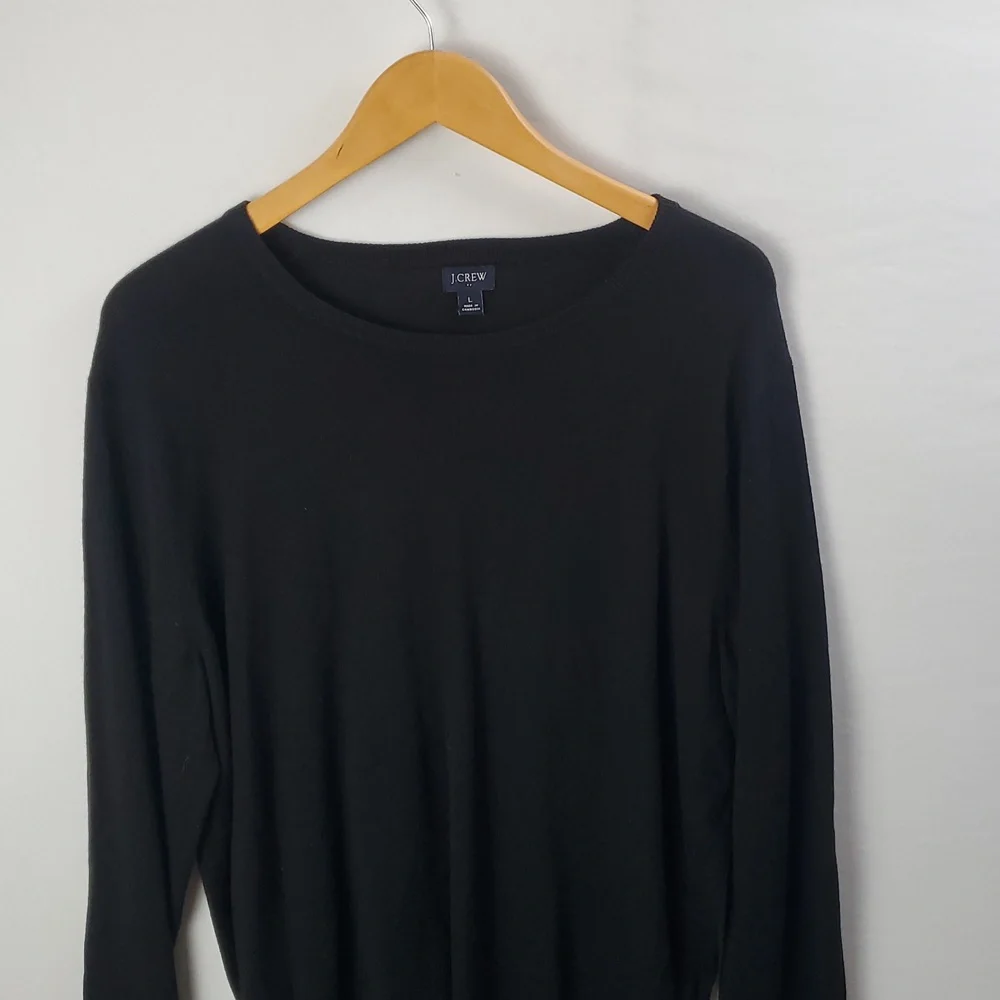 J. Crew Merino Wool Blend Crew Neck Longsleeve Sweater Mens L Preppy Academia